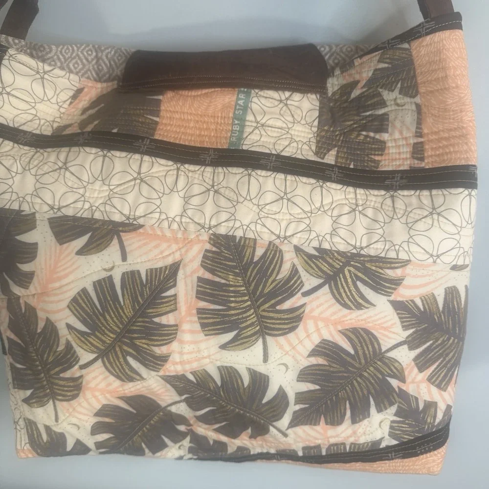 Large Canvas Tote Bag With Leather Straps Shopping  Beach Overnight Button Close
